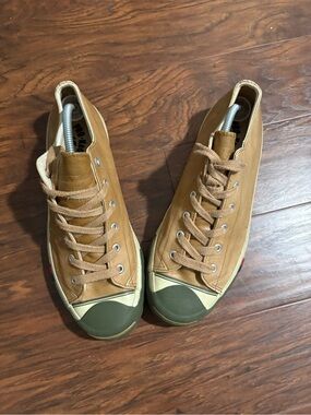 ProKeds King Court Leather Vintage Rare Size Mens 12, Womens 13.5 Tan Sneakers.